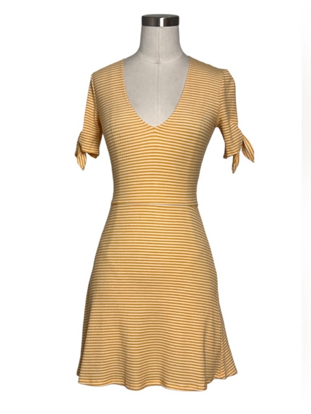 Reformation Striped Knit Ribbed Mini Dress - Picture 2 of 8